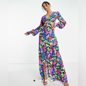 AFRM Multicolor Floral Maxi Dress